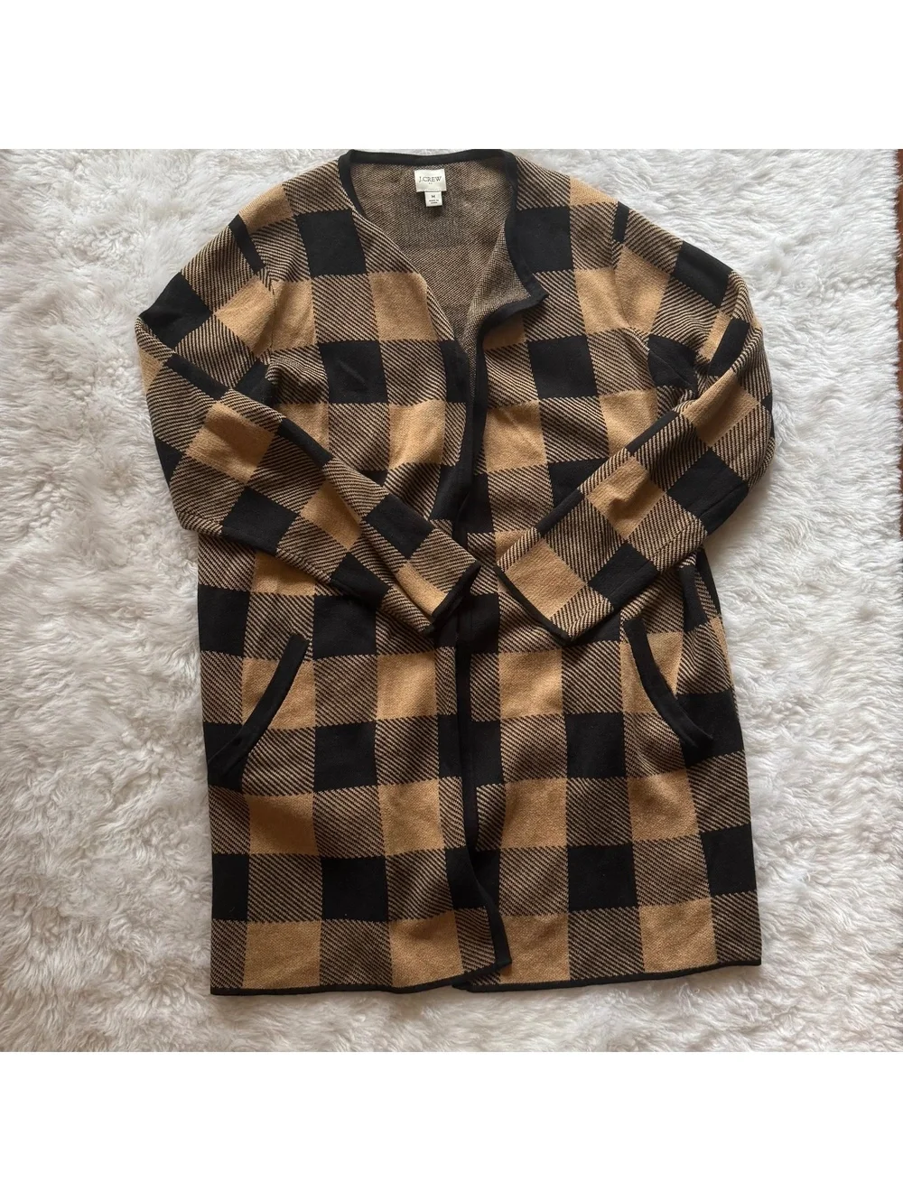 J.Crew Vanessa sweater-jacket in buffalo check